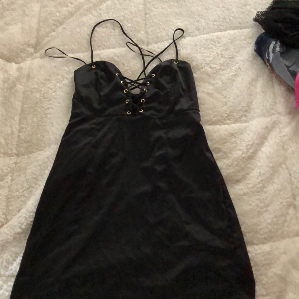 little black silk dress